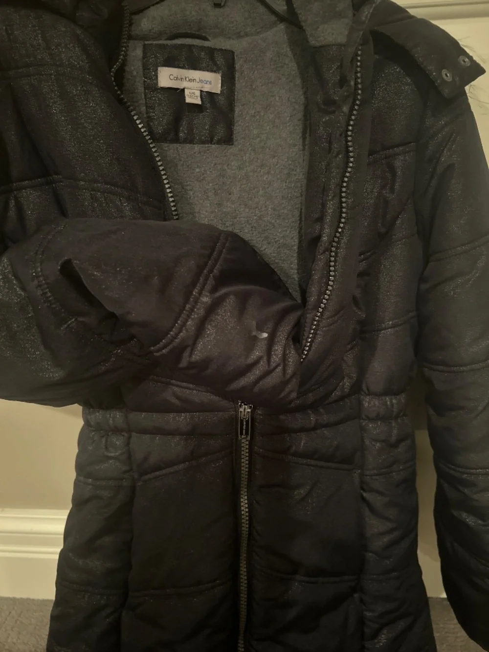 Black Calvin Klein Winter Coat